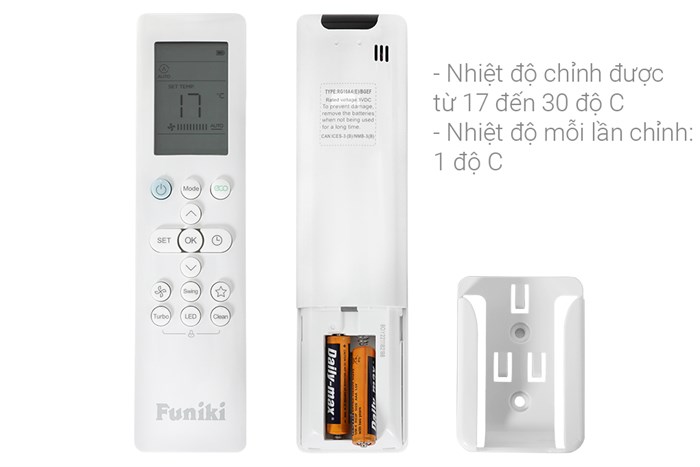 Máy lạnh Funiki Inverter 1.5 HP HIC12TMU Màu Trắng