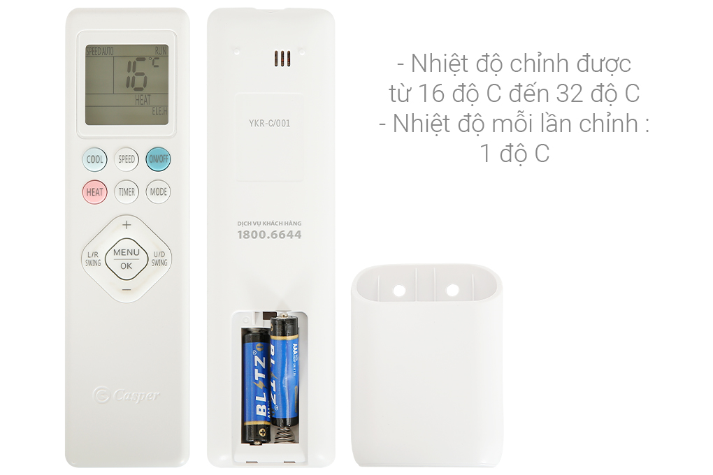 Điều hòa Casper Inverter 12000 BTU GC-12IS35 Màu Trắng