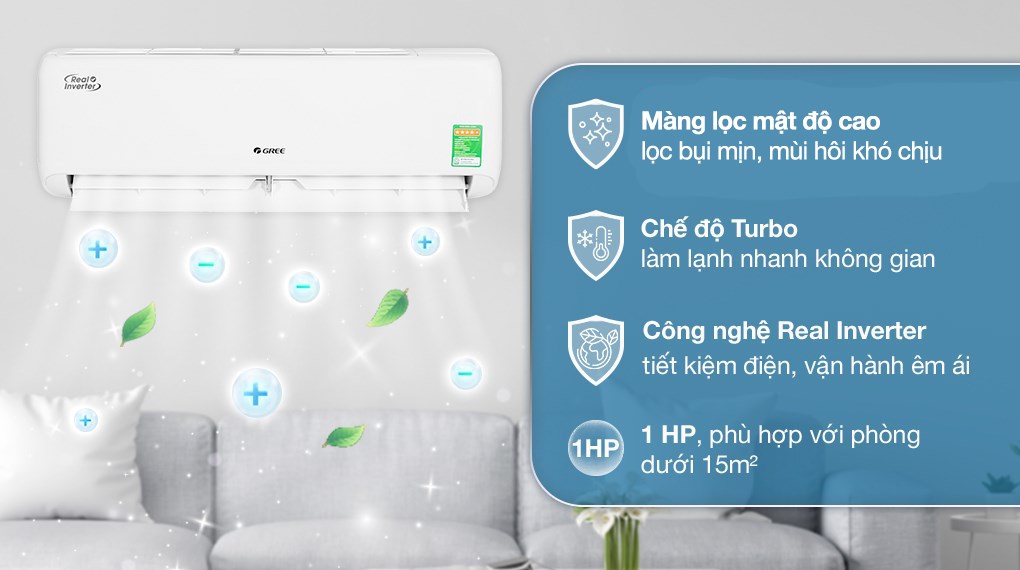 Máy lạnh Gree Inverter 1 HP CHARM9CI