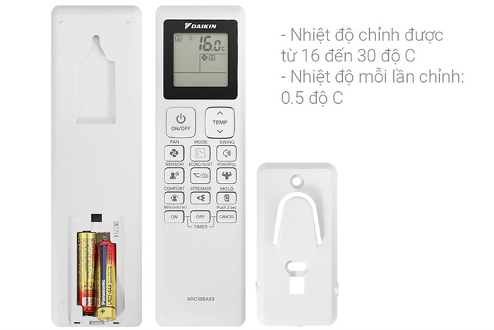 Máy lạnh 2 chiều Daikin Inverter 1.5 HP ATHF35XVMV Màu Trắng