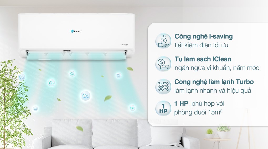 Hình ảnh Máy lạnh Casper Inverter 1 HP GC-09IS35