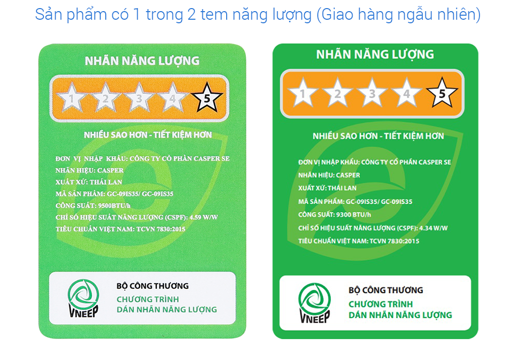 Máy lạnh Casper Inverter 1 HP GC-09IS35 Màu Trắng