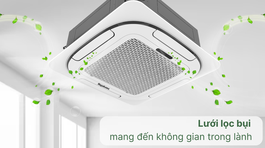 Máy lạnh âm trần Nagakawa 2 HP NT-C18R1T20 - Khả năng lọc không khí