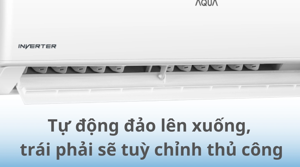 Đảo gió Máy lạnh Aqua Inverter 1.5 HP AQA-RV13QC