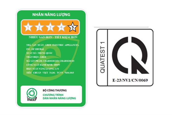 Máy lạnh Gree Inverter 2 HP CHARM18CI Màu Trắng