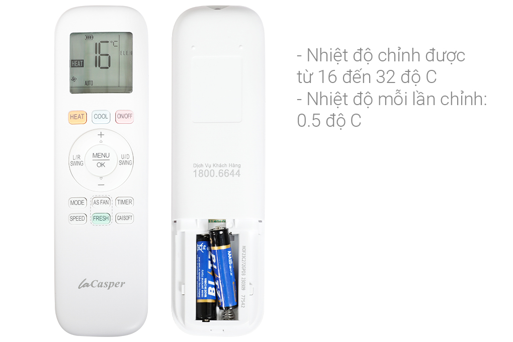 Máy lạnh 2 chiều Casper Inverter 1 HP XH-09IF35 Màu Trắng