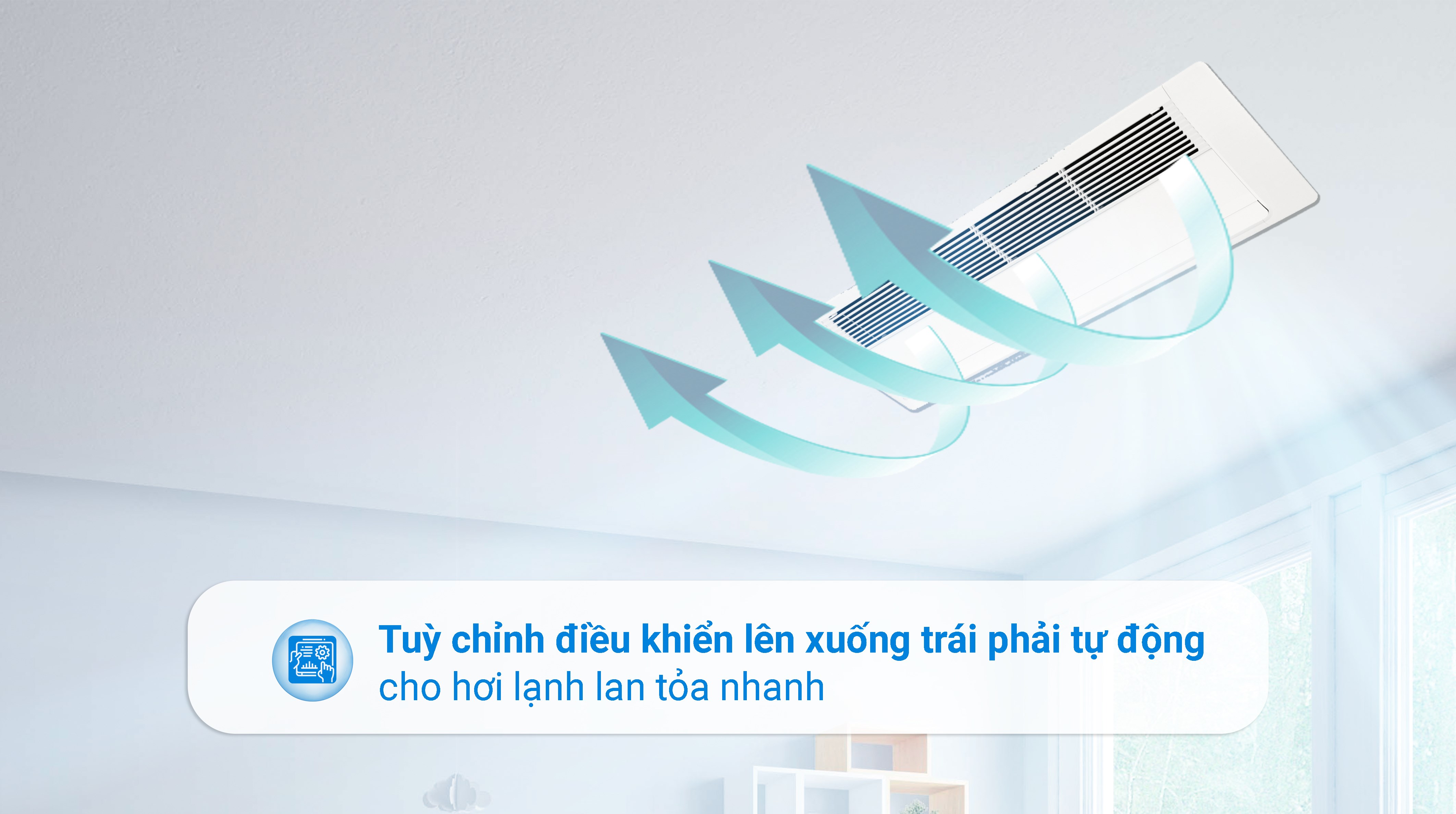 Máy lạnh âm trần 1 hướng LG Inverter 1.5 HP ZTNQ12GULA0