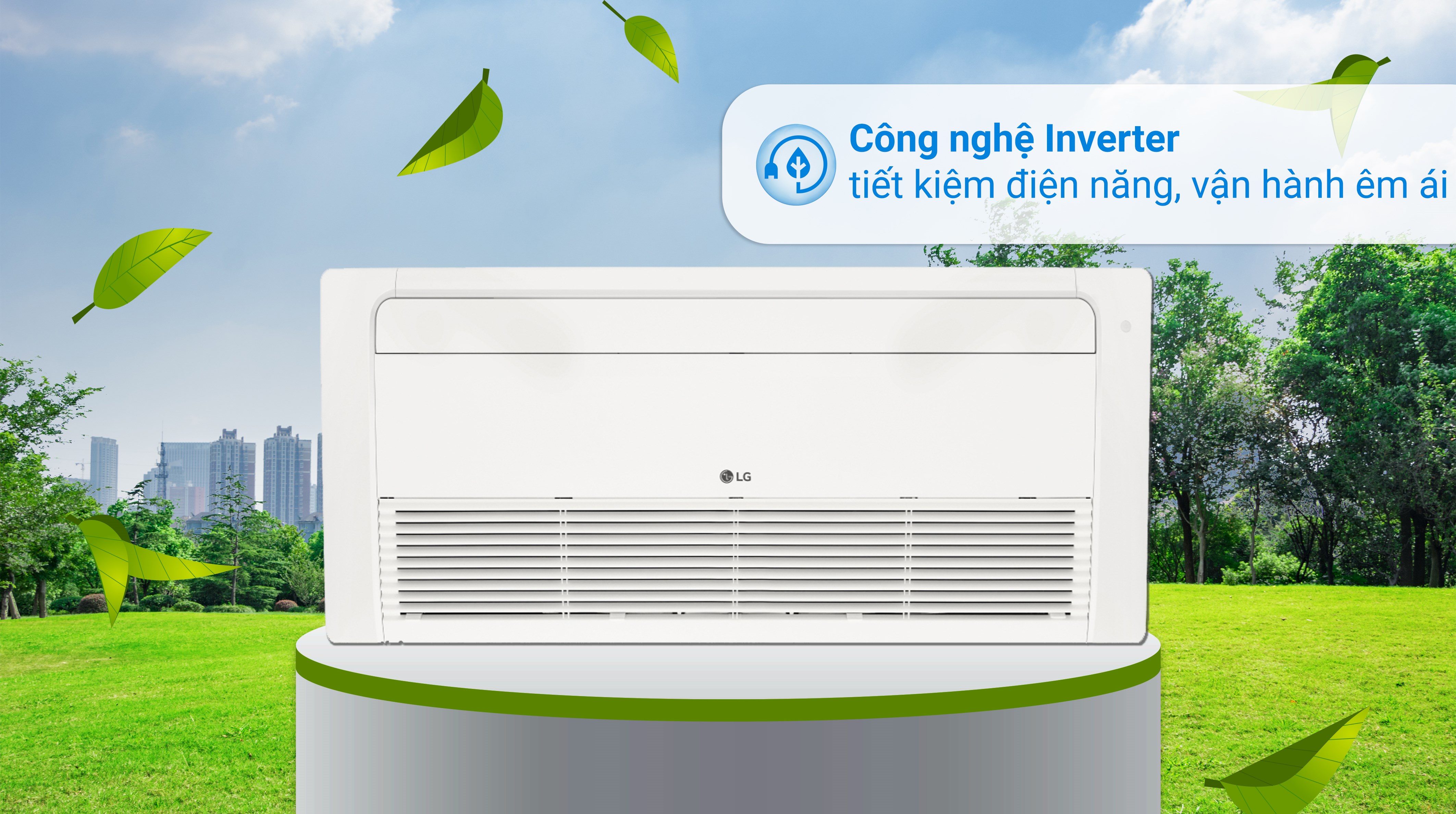 Máy lạnh âm trần 1 hướng LG Inverter 1.5 HP ZTNQ12GULA0