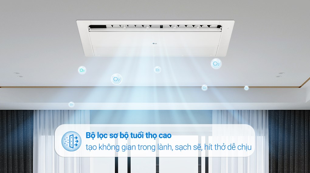 Máy lạnh âm trần 1 hướng LG Inverter 2 HP ZTNQ18GTLA0