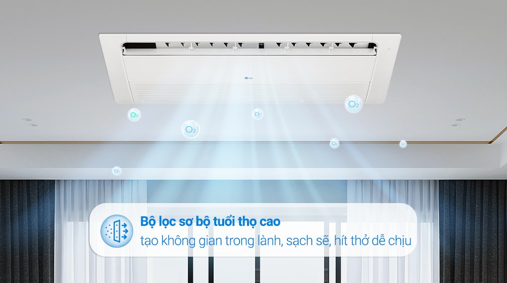 Máy lạnh âm trần 1 hướng LG Inverter 2.5 HP ZTNQ24GTLA0