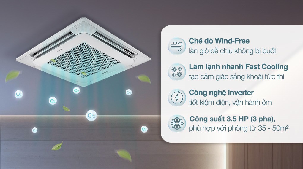 Máy lạnh âm trần Samsung Inverter 3.5 HP AC100TN4DKC/EA (3 Pha)
