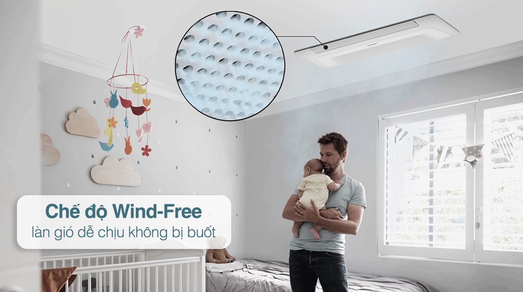Máy lạnh âm trần 1 hướng Samsung Wind-Free Inverter 1.5 HP AC035TN1DKC/EA