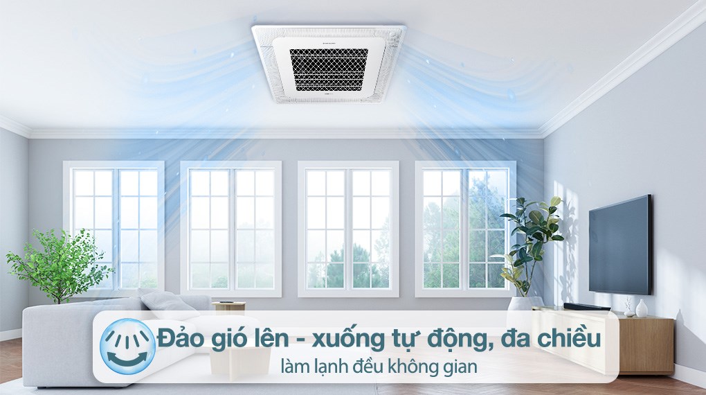 Hình ảnh Máy lạnh âm trần Cassette Samsung Inverter 4 HP WindFree AC120TN4DKC/EA