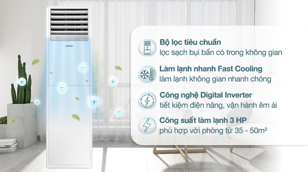 Máy lạnh tủ đứng Samsung Inverter 3 HP AC030BNPDKC/TC