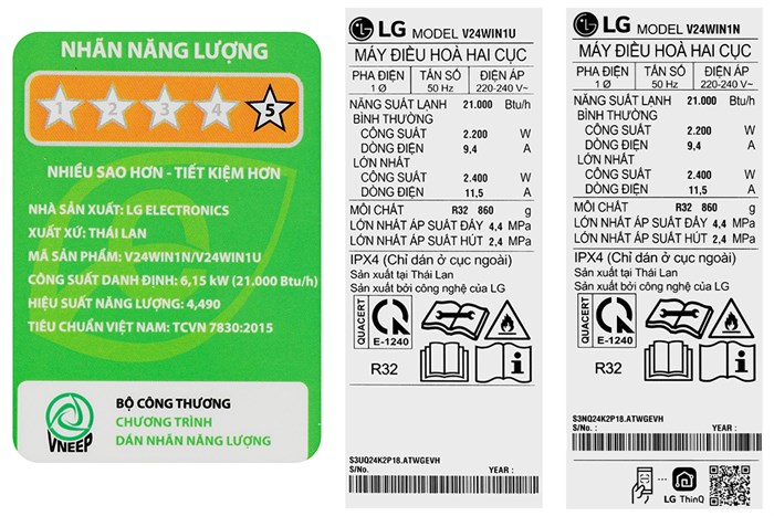 Máy lạnh LG Inverter 2.5 HP V24WIN1 Màu Trắng