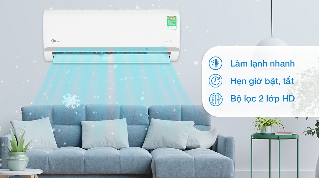 Máy lạnh Midea Inverter 1 HP MAFA-09CDN8