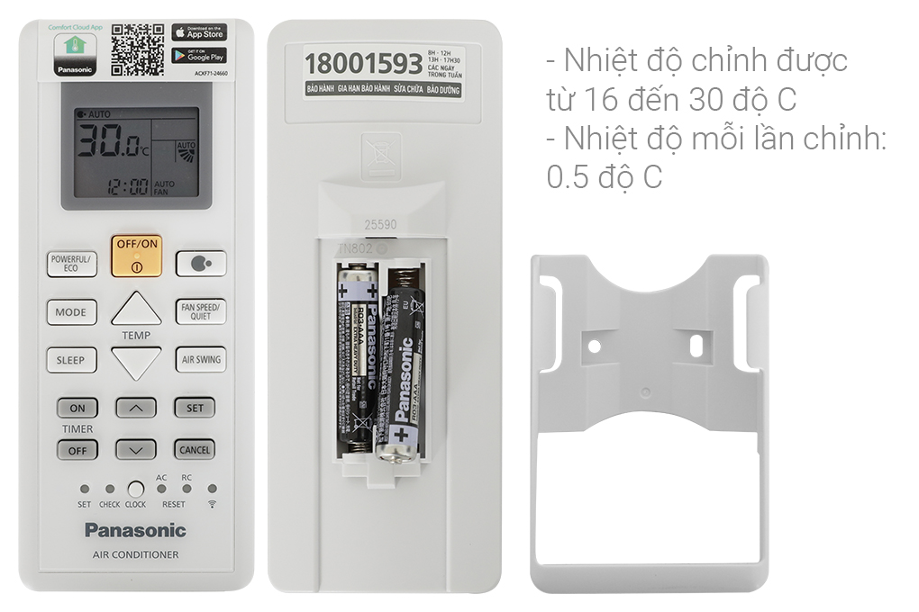Máy lạnh Panasonic Inverter 1 HP CU/CS-PU9AKH-8 Màu Trắng