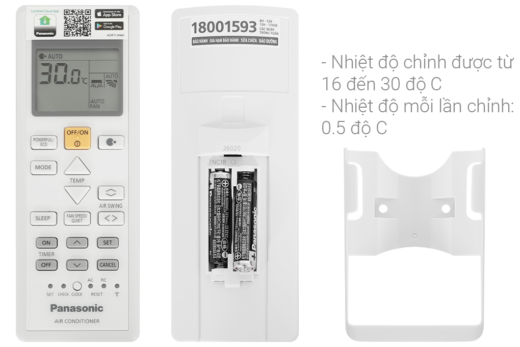 Điều hòa Panasonic Inverter 21300 BTU CU/CS-PU24AKH-8 Màu Trắng