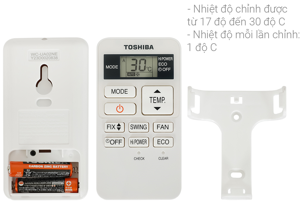 Điều hòa Toshiba Inverter 17000 BTU RAS-H18S4KCV2G-V Màu Trắng