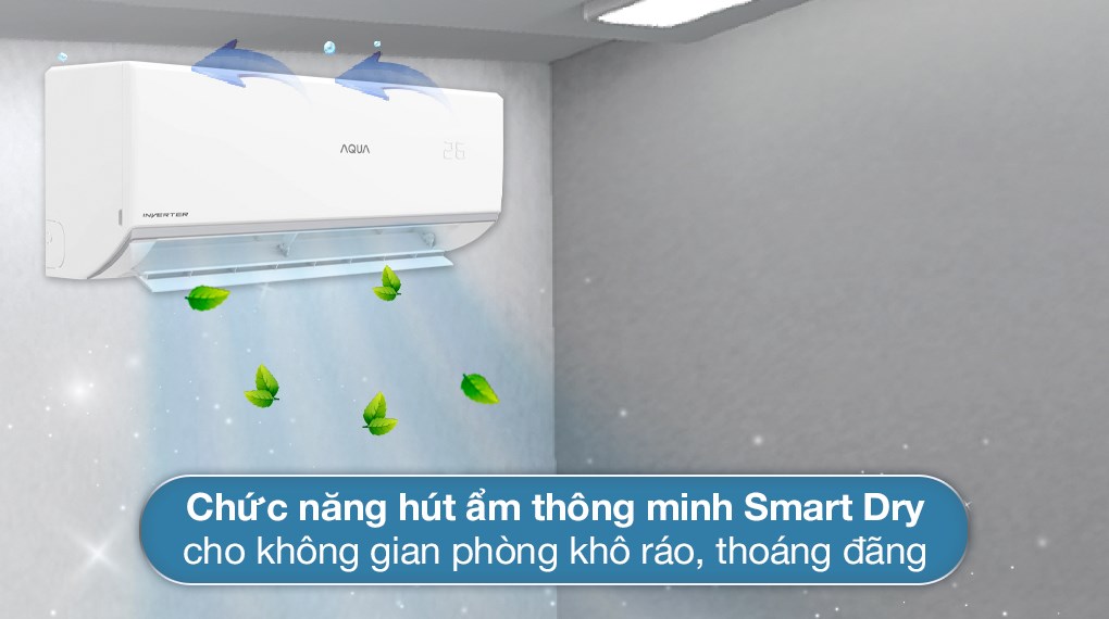 Điều hòa AQUA Inverter 9000 BTU AQA-RUV10RB2