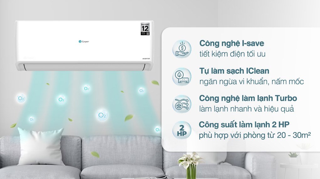 Máy lạnh Casper Inverter 2 HP GC-18IS33