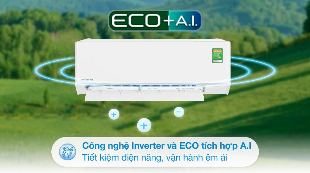 Hình ảnh Máy lạnh 2 chiều Panasonic Inverter 1 HP CU/CS-YZ9AKH-8