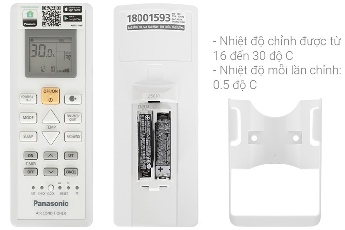 Máy lạnh 2 chiều Panasonic Inverter 1 HP CU/CS-YZ9AKH-8 Màu Trắng