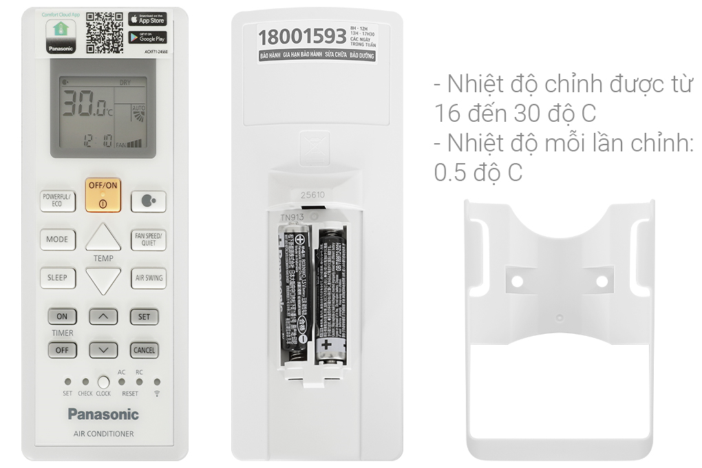 Điều hòa 2 chiều Panasonic Inverter 9040 BTU CU/CS-YZ9AKH-8 Màu Trắng