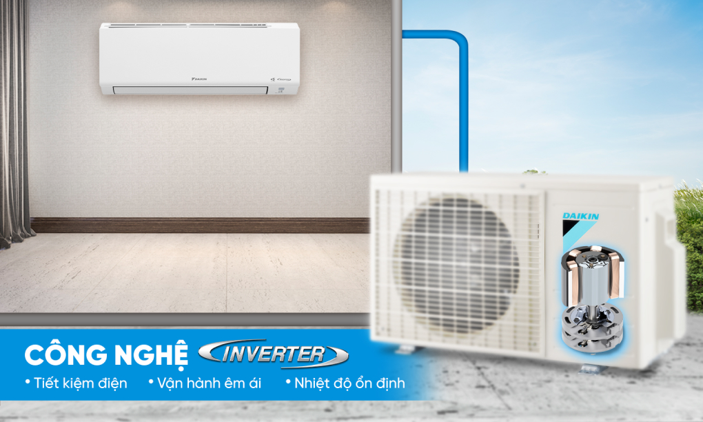 Công nghệ Inverter - Máy lạnh Daikin Inverter 2 HP FTKF50YVMV