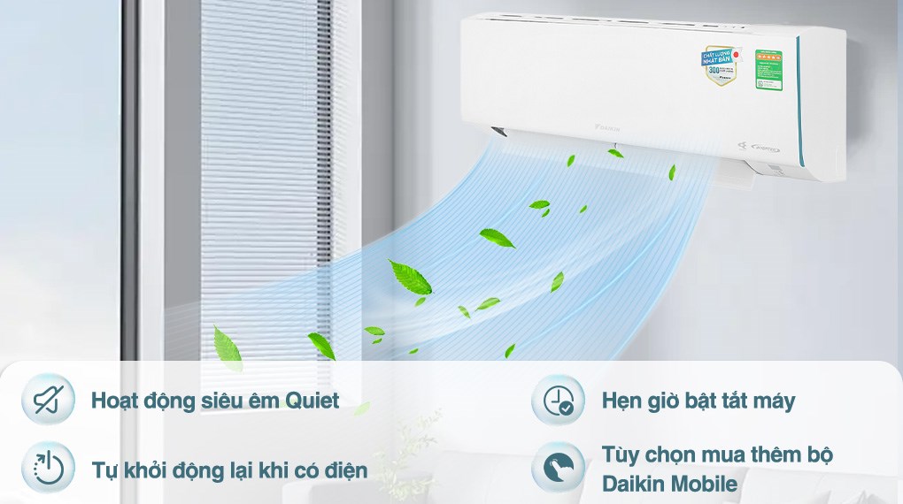 Máy lạnh Daikin Inverter 2.5 HP FTKF60YVMV