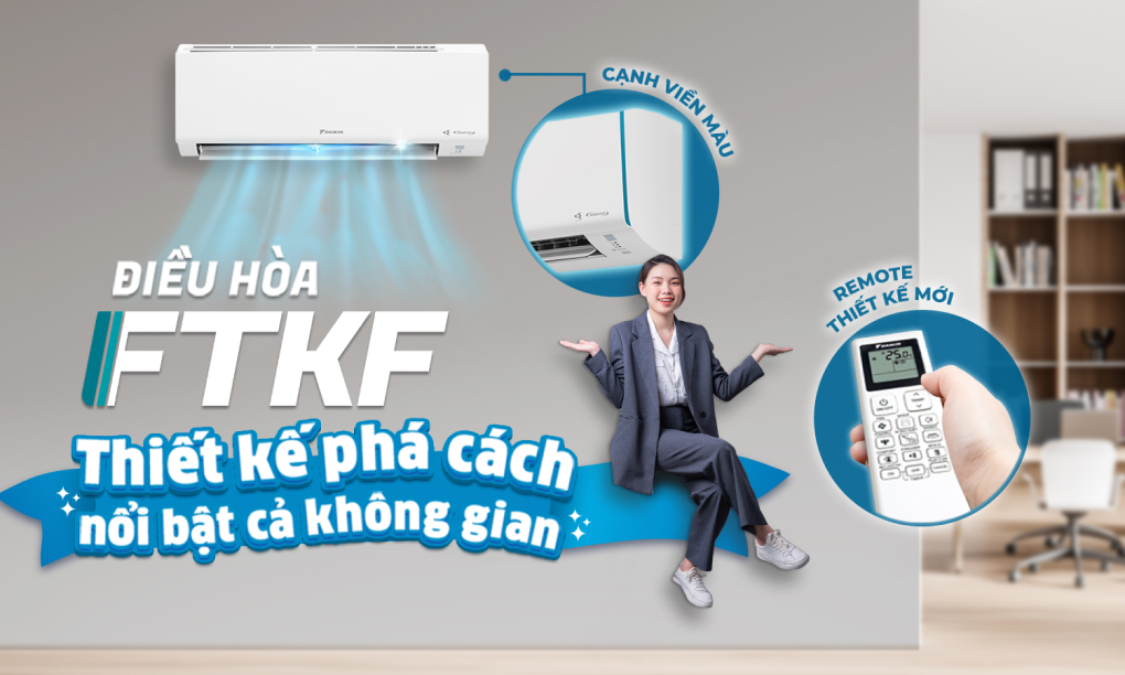 Thiết kế - Máy lạnh Daikin Inverter 2.5 HP FTKF60YVMV