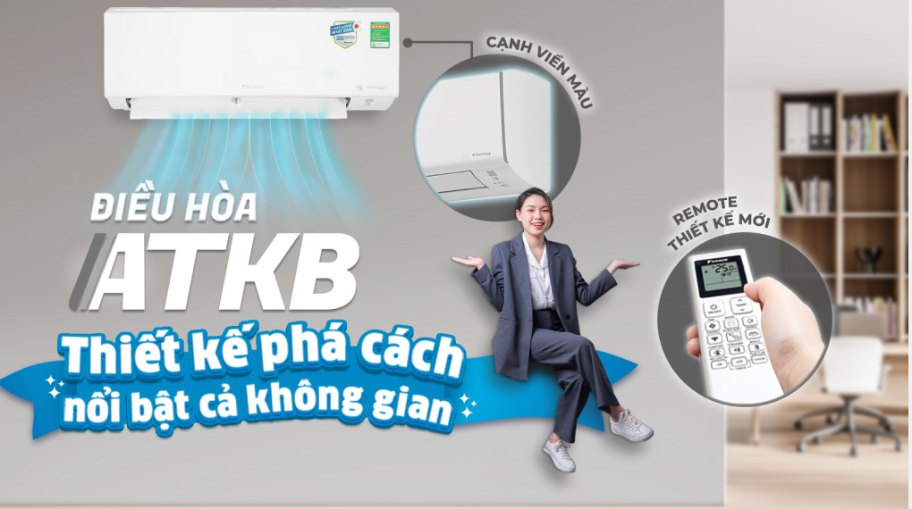 Hình ảnh Máy lạnh Daikin Inverter 1 HP ATKB25YVMV