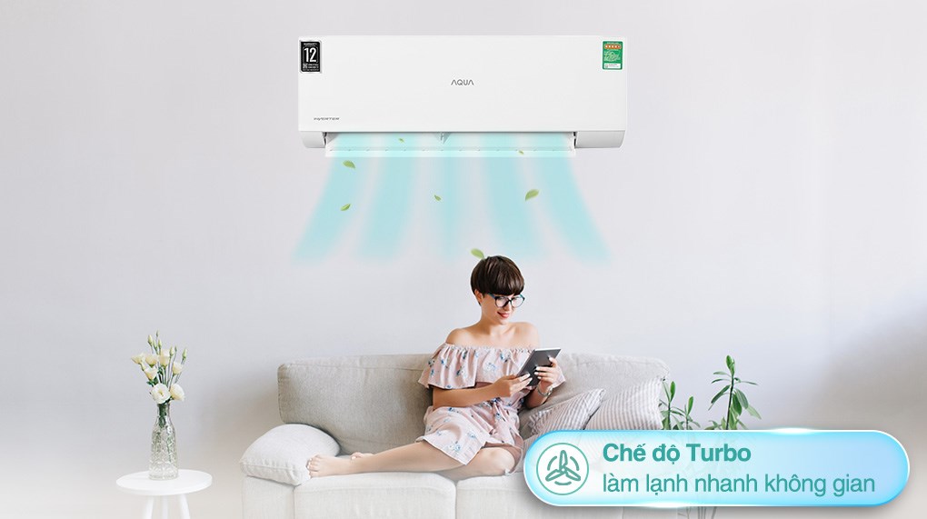 Máy lạnh AQUA Inverter 1 HP AQA-RUV10XAW2