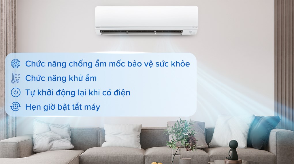 Hình ảnh Máy lạnh 2 chiều Daikin Inverter 2 HP FTHF50VAVMV