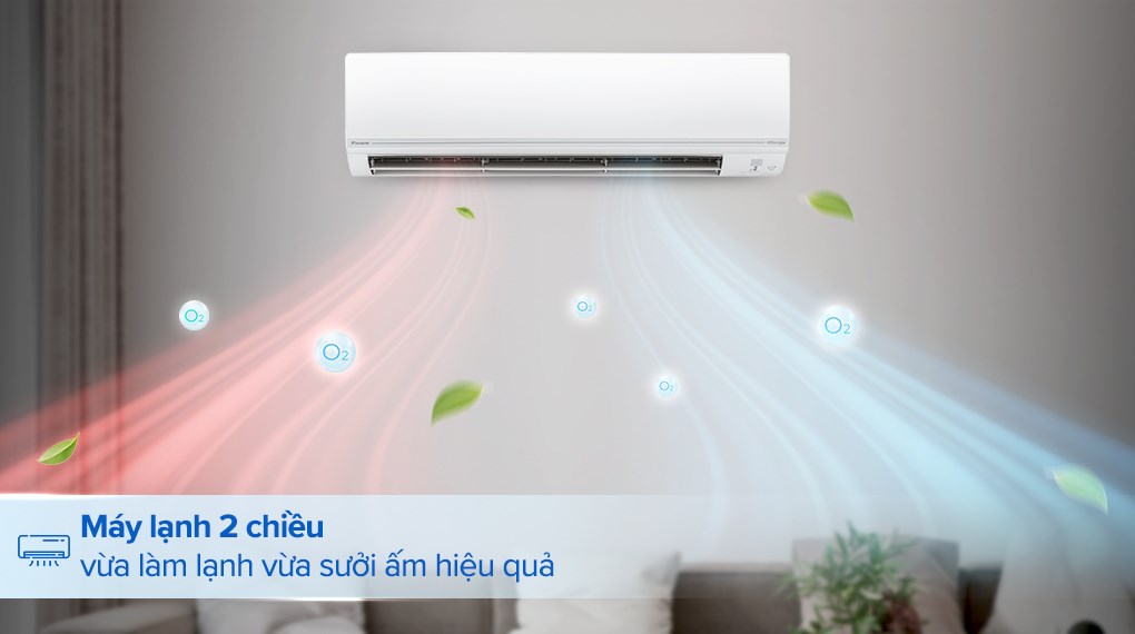 Máy lạnh 2 chiều Daikin Inverter 2.5 HP FTHF60VAVMV