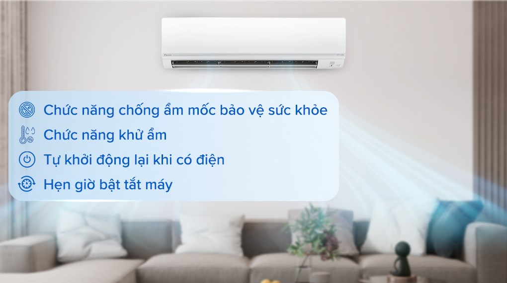 Máy lạnh 2 chiều Daikin Inverter 2.5 HP FTHF60VAVMV