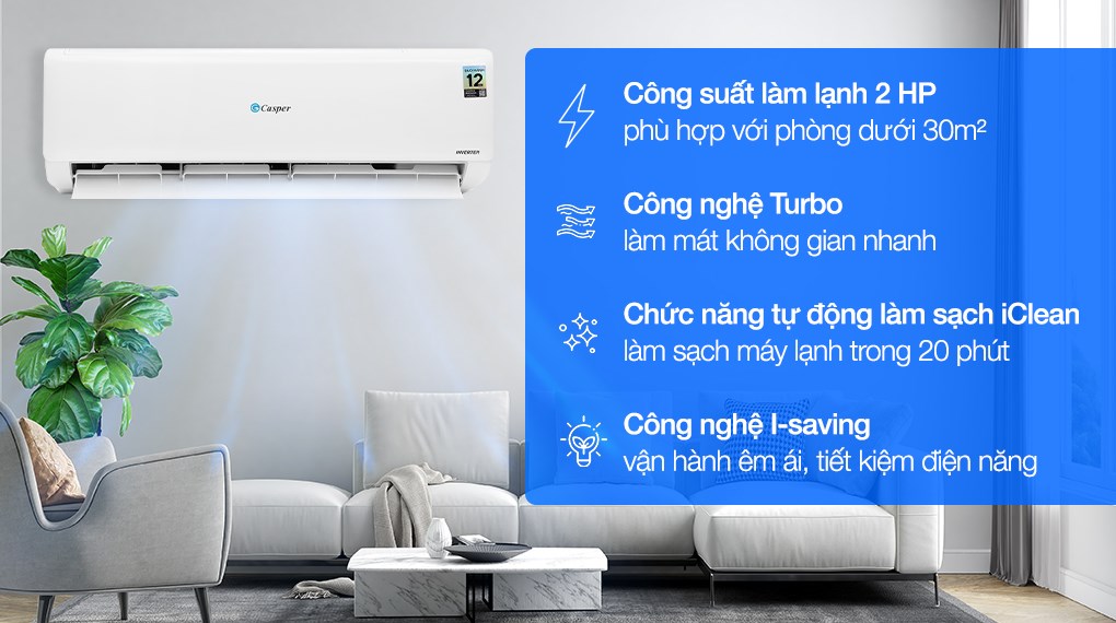 Máy lạnh Casper Inverter 2 HP TC-18IS36