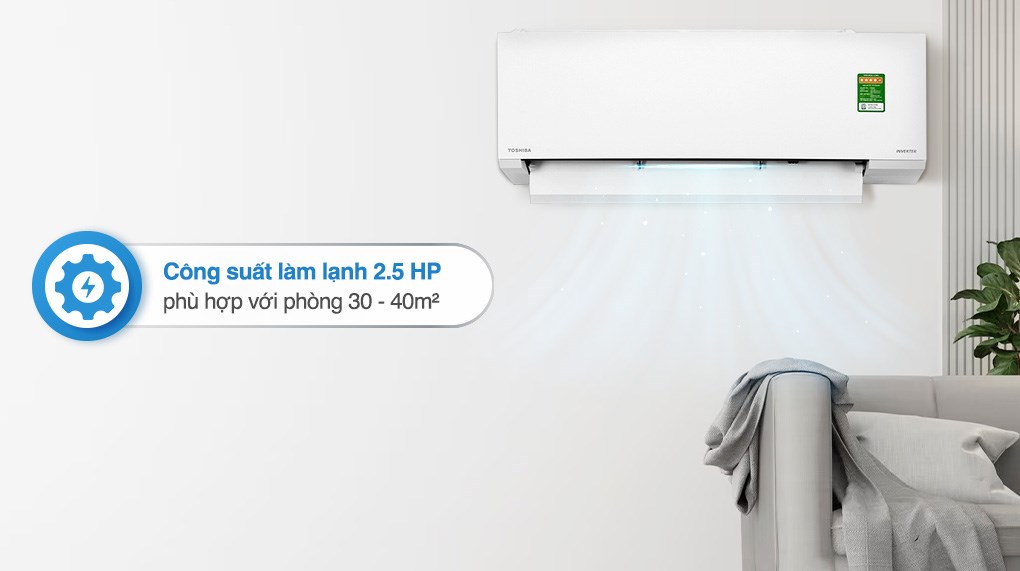 Máy lạnh Toshiba Inverter 2.5 HP RAS-H24E2KCVG-V