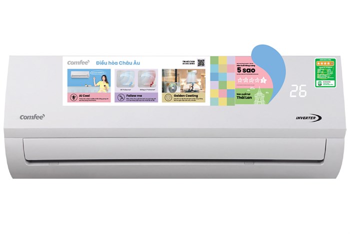 Máy lạnh Comfee Inverter 2.5 HP CFS-25VAFF-V Màu Trắng