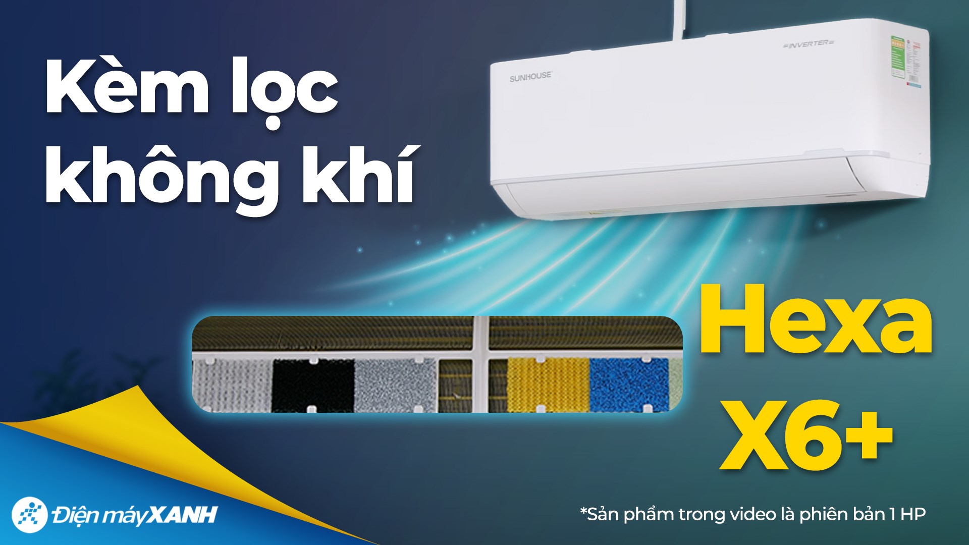 Máy lạnh Sunhouse Inverter 1 HP SHR-AW09IC650