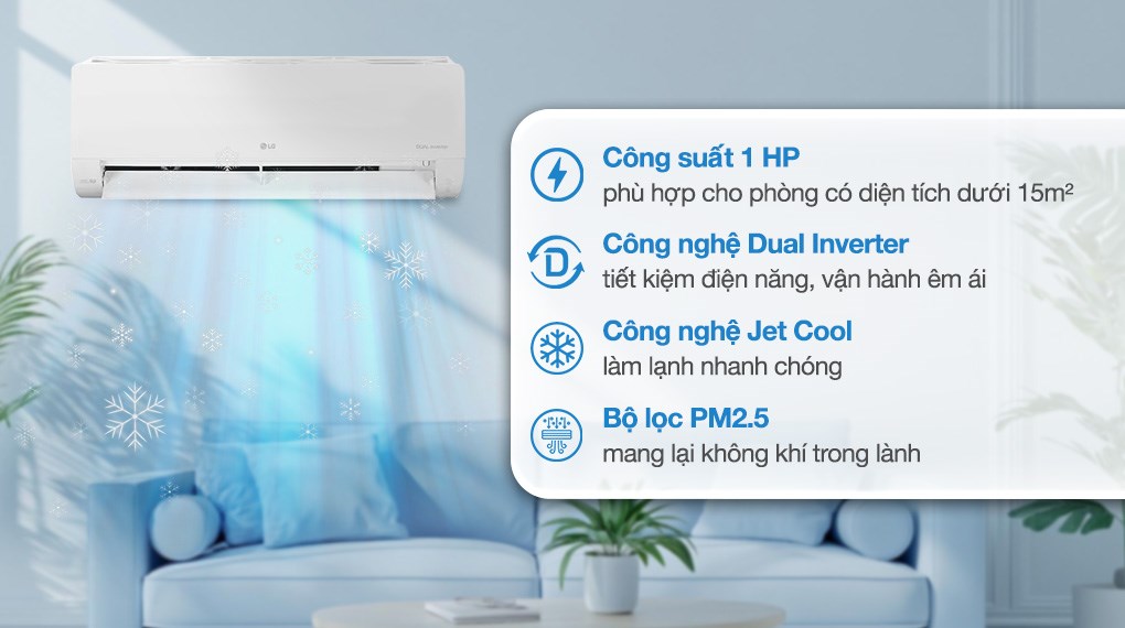 Máy lạnh LG Inverter 1 HP IEC09M1