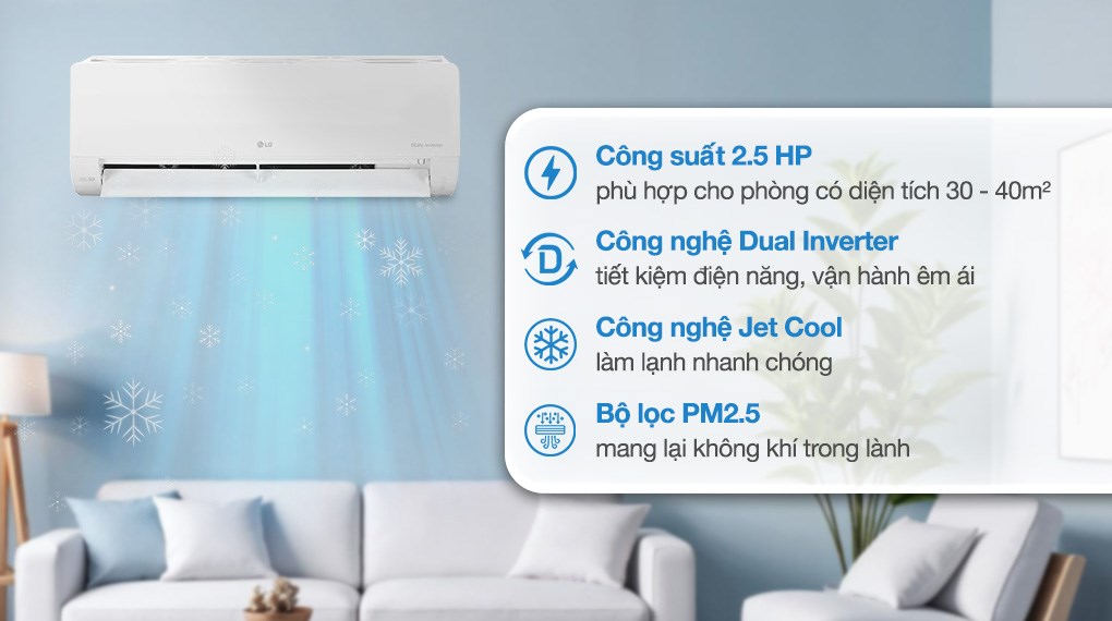 Máy lạnh LG Inverter 2.5 HP IEC24M1