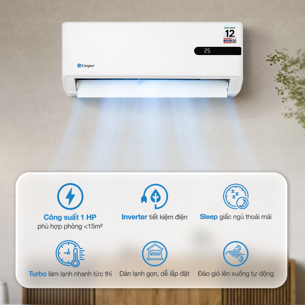 Máy lạnh Casper Inverter 1 HP GC-09IB36
