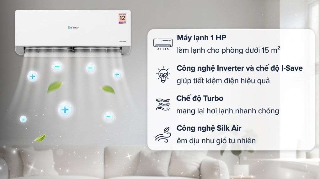 Máy lạnh Casper Inverter 1 HP QC-09IU36A