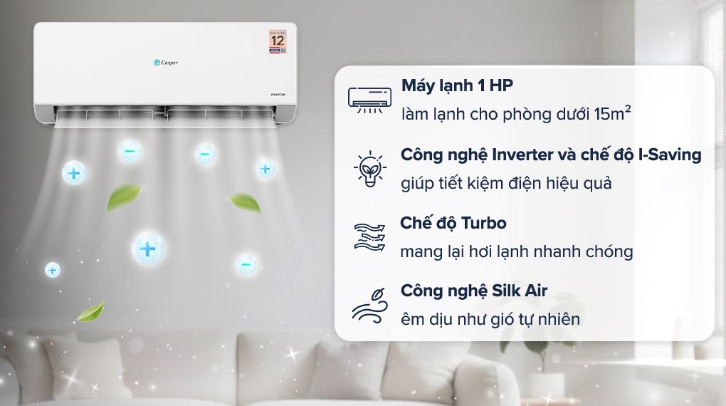 Máy lạnh Casper Inverter 1 HP QC-09IU36A