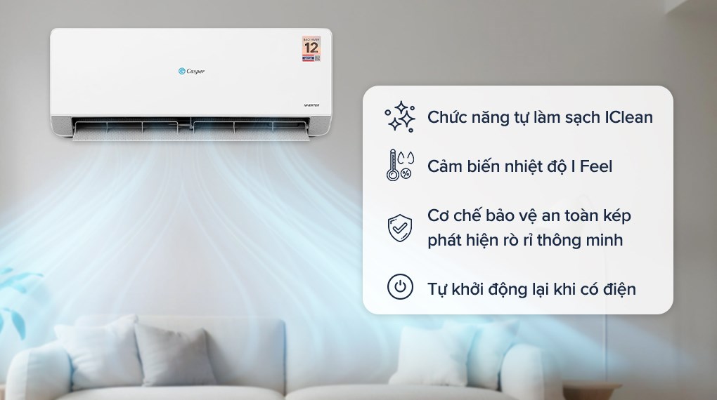 Máy lạnh Casper Inverter 1 HP QC-09IU36A