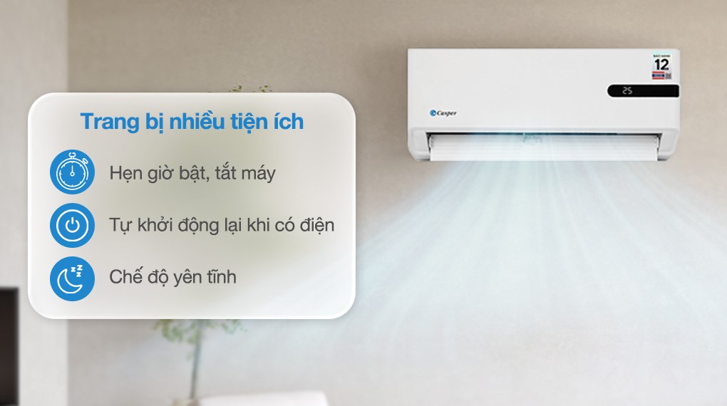 Máy lạnh Casper Inverter 1.5 HP GC-12IB36