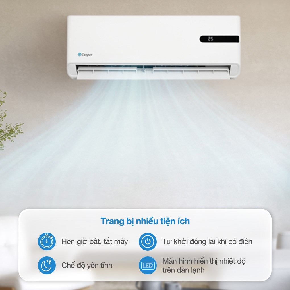 Máy lạnh Casper Inverter 1.5 HP GC-12IB36