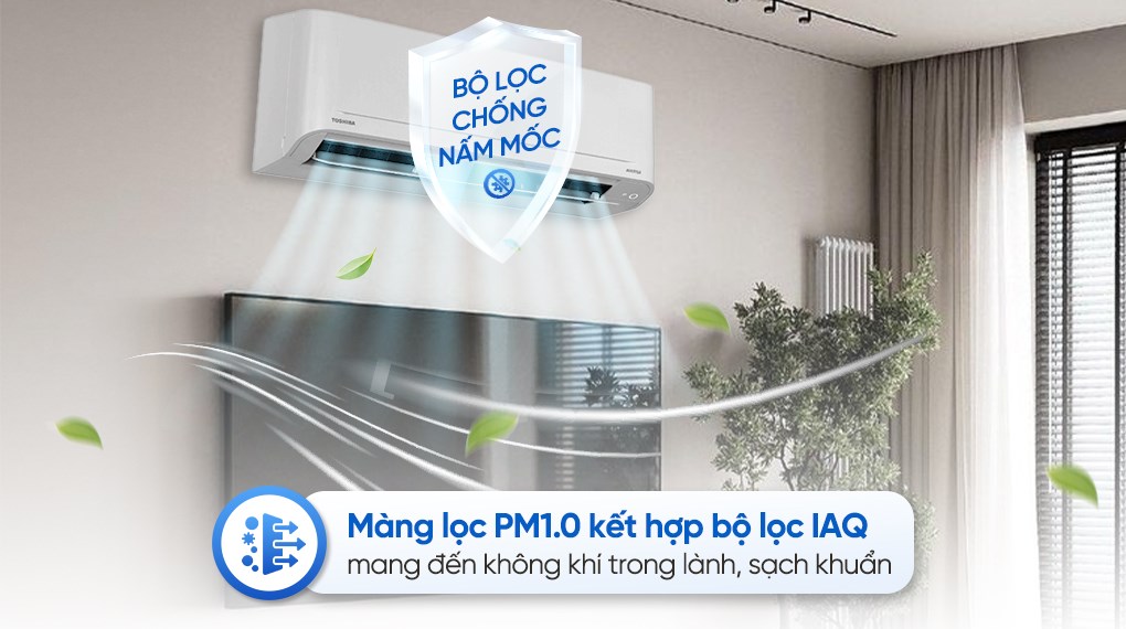 Máy lạnh Toshiba Inverter 1 HP RAS-H10S5KCV2G-V