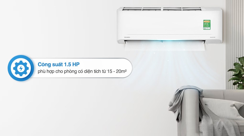 Máy lạnh Toshiba Inverter 1.5 HP RAS-H13S5KCV2G-V